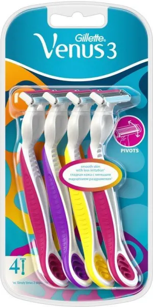 Gillette Venus 3 Engangsbarberhøvel 4 stk